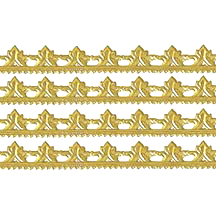 Gold Dresden Scrolled Point Trim ~ 5/16" wide