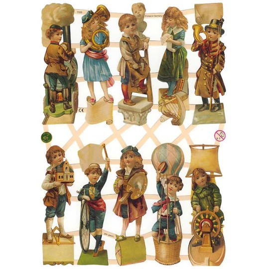 Victorian Children & Pastimes Scraps ~ Germany