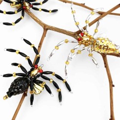 Glass Bead Clipping Spider Ornament ~ Craft Project Kit Assembly Tutorial