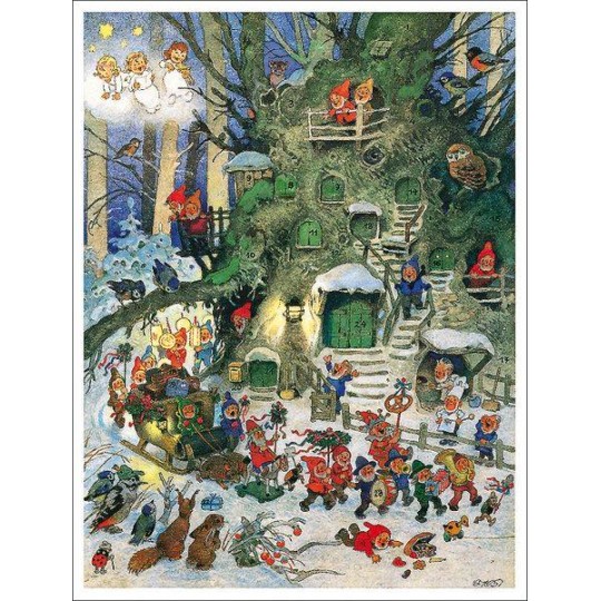 Gnome Parade Large Advent Calendar ~ Germany