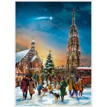 Christmas in Nurnberg Advent Calendar ~ 16-1/2" x 11-1/2"