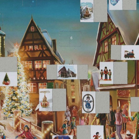 Christmas in Rothenberg Advent Calendar ~ 16-1/2" x 11-1/2"