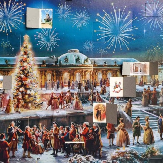 Christmas in Sanssouci Advent Calendar ~ 16-1/2" x 11-1/2"