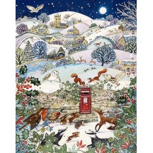 Countryside Animals Christmas Advent Calendar ~ England ~ 16-1/4" x 12-1/2"