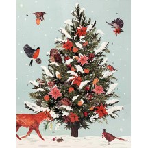 Animals' Christmas Tree Advent Calendar ~ England ~ 12-3/4" x 9-3/4"