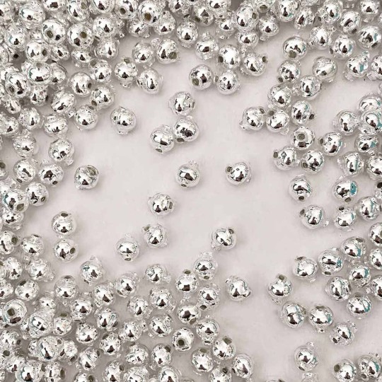 50 6mm Czech glass flat round gray metallic hematite beads, little coi –  Glorious Glass Beads