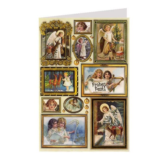 Angels in Frames Christmas Card ~ Germany