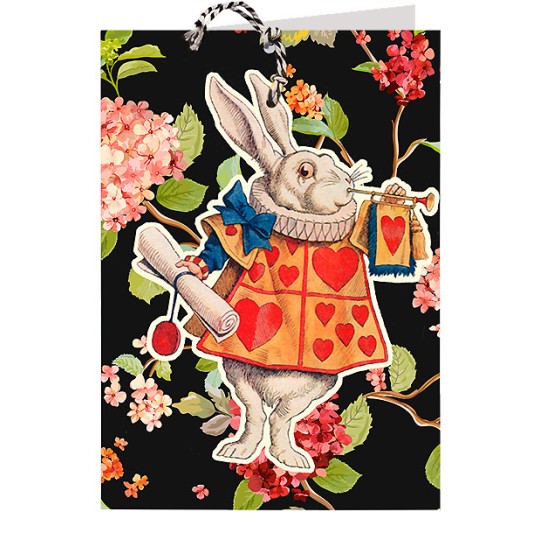 Alice In Wonderland Vintage Card - White Rabbit - 7321 DESIGN