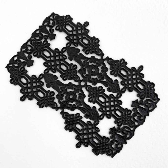 Black Dresden Paper Celtic Flourishes and Corners ~ 12