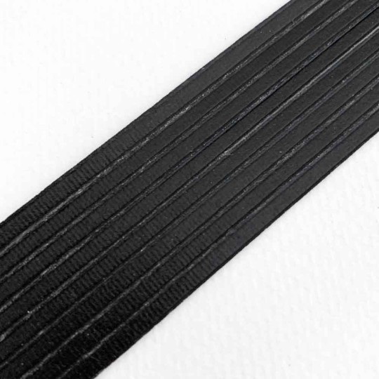 Super Petite Black Ribbed Dresden Trim ~ 1/8" wide