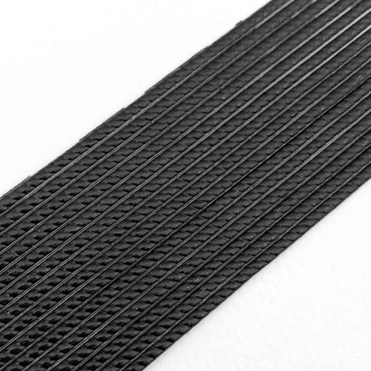 Super Petite Black Rope Twist Dresden Trim ~ 1/16" wide