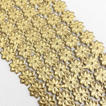 Gold Dresden Foil Flowers ~ 102 ~ Double Sided Foil