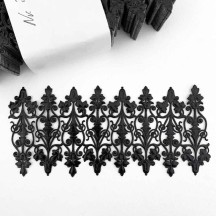 Black Dresden Paper Embellishments ~ 8