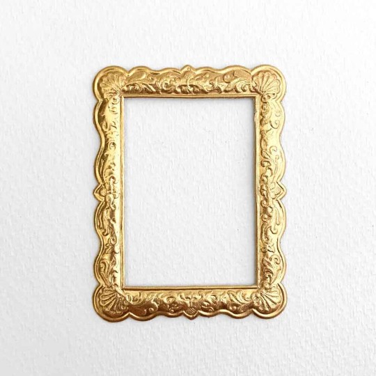 Antique Gold Dresden Foil Shell Frame ~ 1