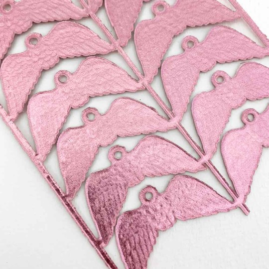 Pink Dresden Paper Wings with Hanger ~ 12