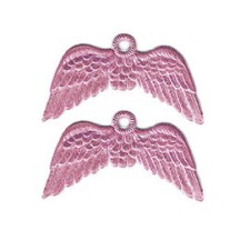 Pink Dresden Paper Wings with Hanger ~ 12