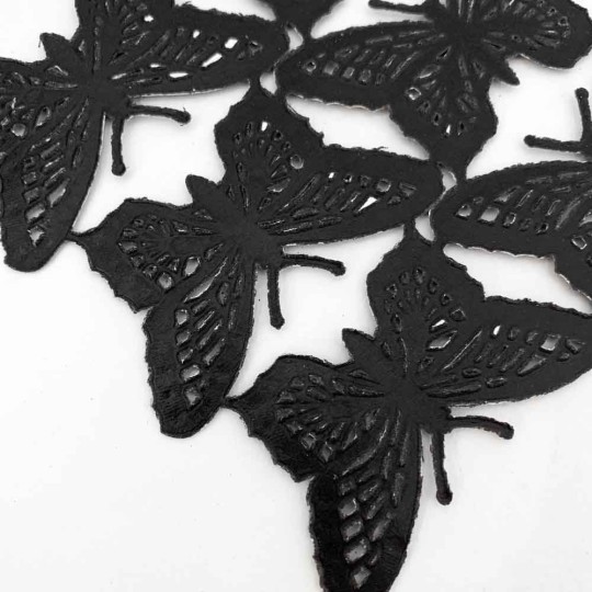 Black Dresden Paper Butterflies ~ 6