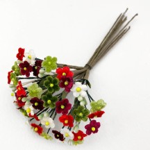 Mixed Bundle of Petite Velvet Forget me Nots ~ Czech Republic ~ CHRISTMAS MIX