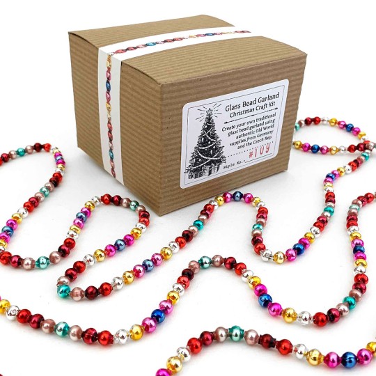 Glass Bead Christmas Garland DIY Craft Kit ~ 6mm Rounds