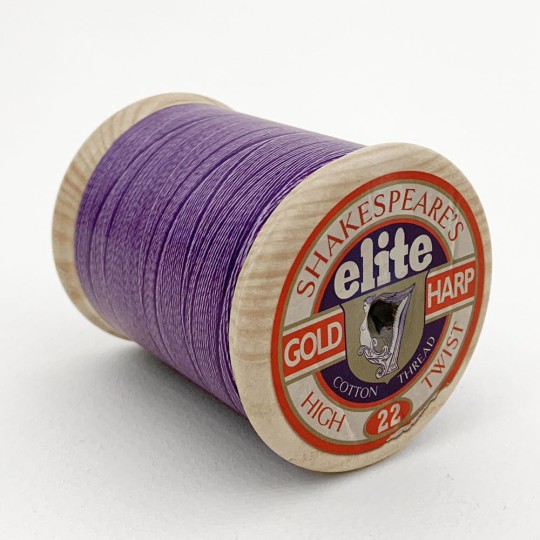 Purple Thread Spool Gift or Storage Tin~ 3-1/8" tall