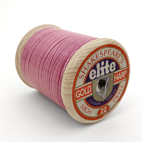 Pink Thread Spool Gift or Storage Tin~ 3-1/8" tall