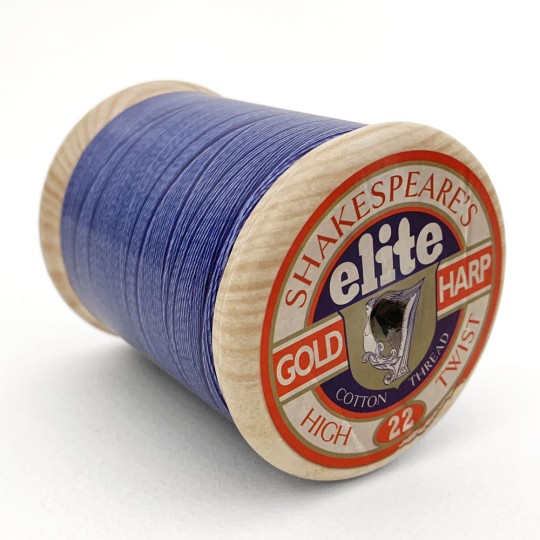 Blue Thread Spool Gift or Storage Tin~ 3-1/8" tall