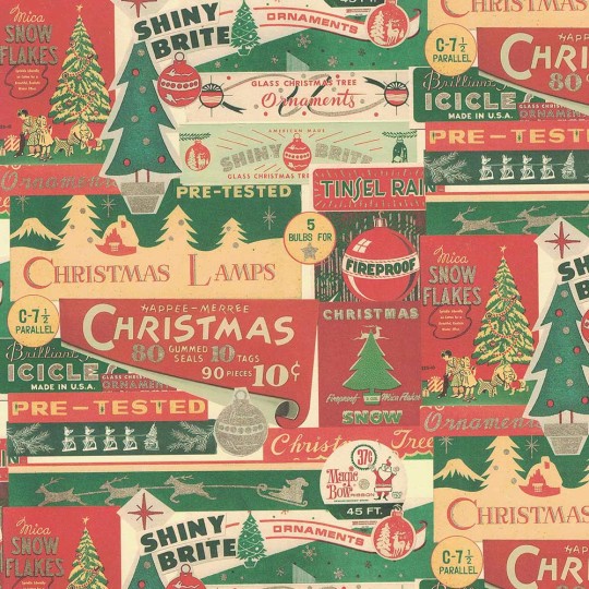 Scrapbook Paper Vintage Christmas Tree