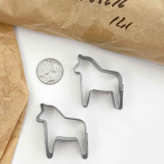 Mini Dala Horse Cookie Cutter ~ Sweden ~ 1-3/4" tall