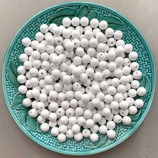 12 Small Round Spun Cotton Balls ~ 7/16 ~ 11 mm