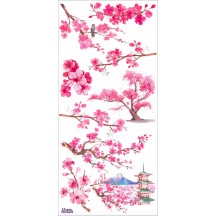 1 Sheet of Stickers Cherry Blossoms