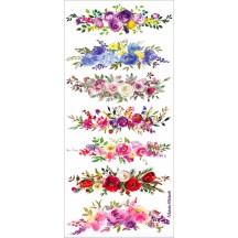 1 Sheet of Stickers Flower Garlands