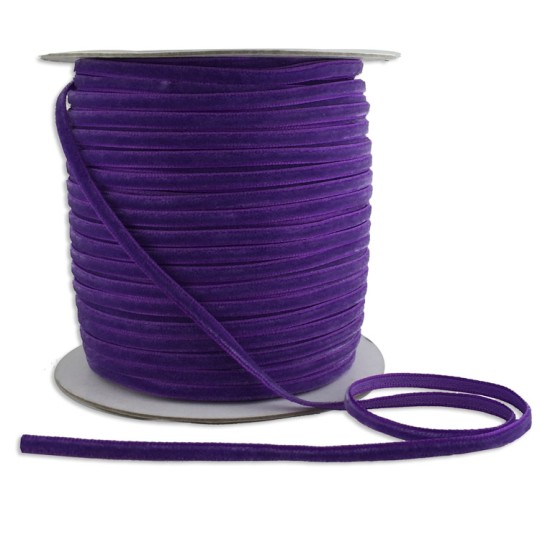 Purple Plum French Velvet Ribbon Trim 50mm