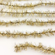 Vintage Gold Wired Woven Tinsel Beads Ribbon Assorted Brands/Sizes