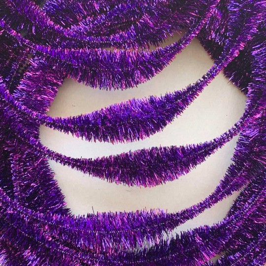 20mm Tinsel Tie Stems: Metallic Purple (25) [MA000123] 