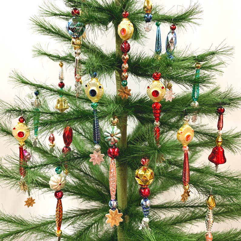 bead icicle christmas ornaments
