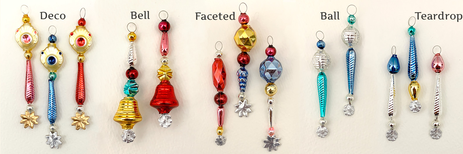 bead icicle christmas ornaments