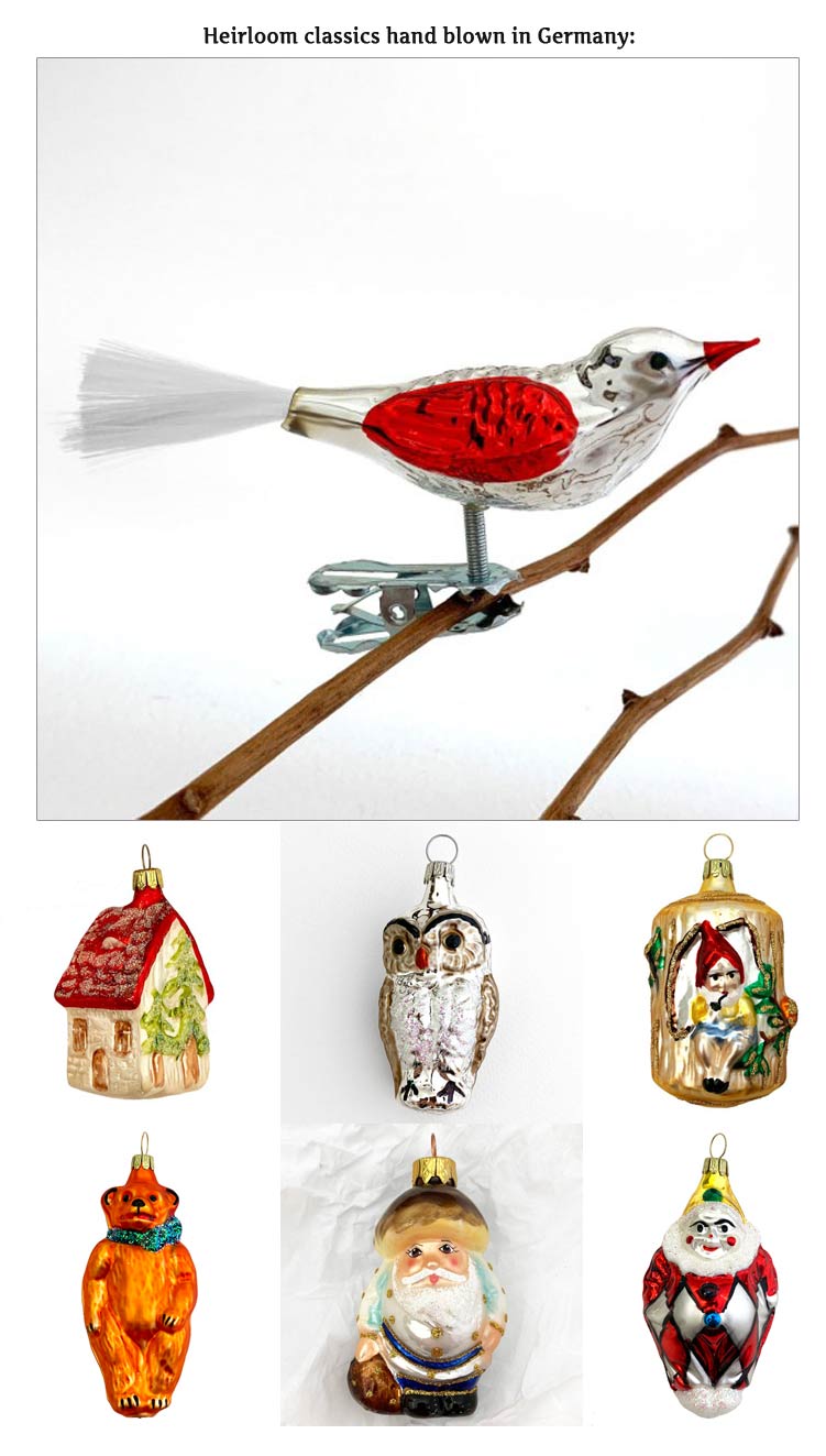Our Favorite European Blown Glass Ornaments!